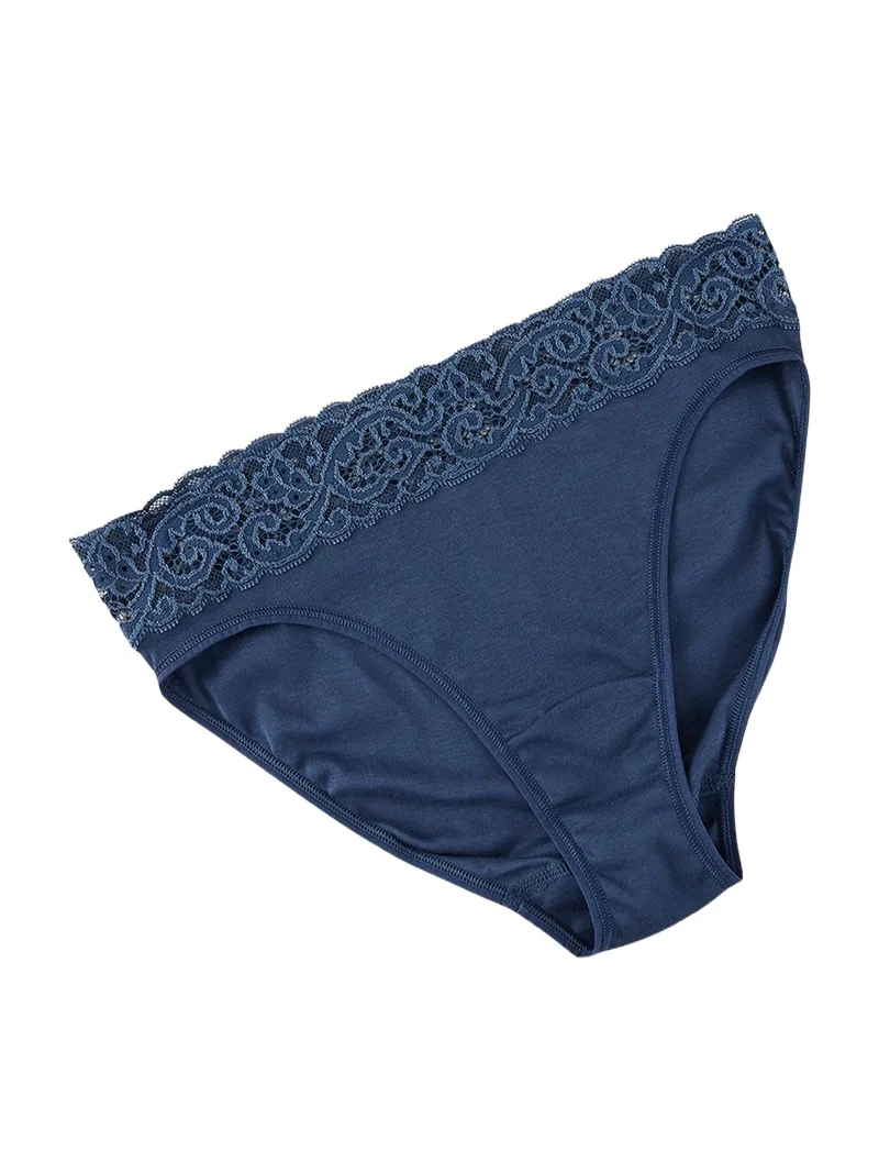Moments High-Cut Lace-Trim Briefs Moments High-Cut Lace-Trim Briefs