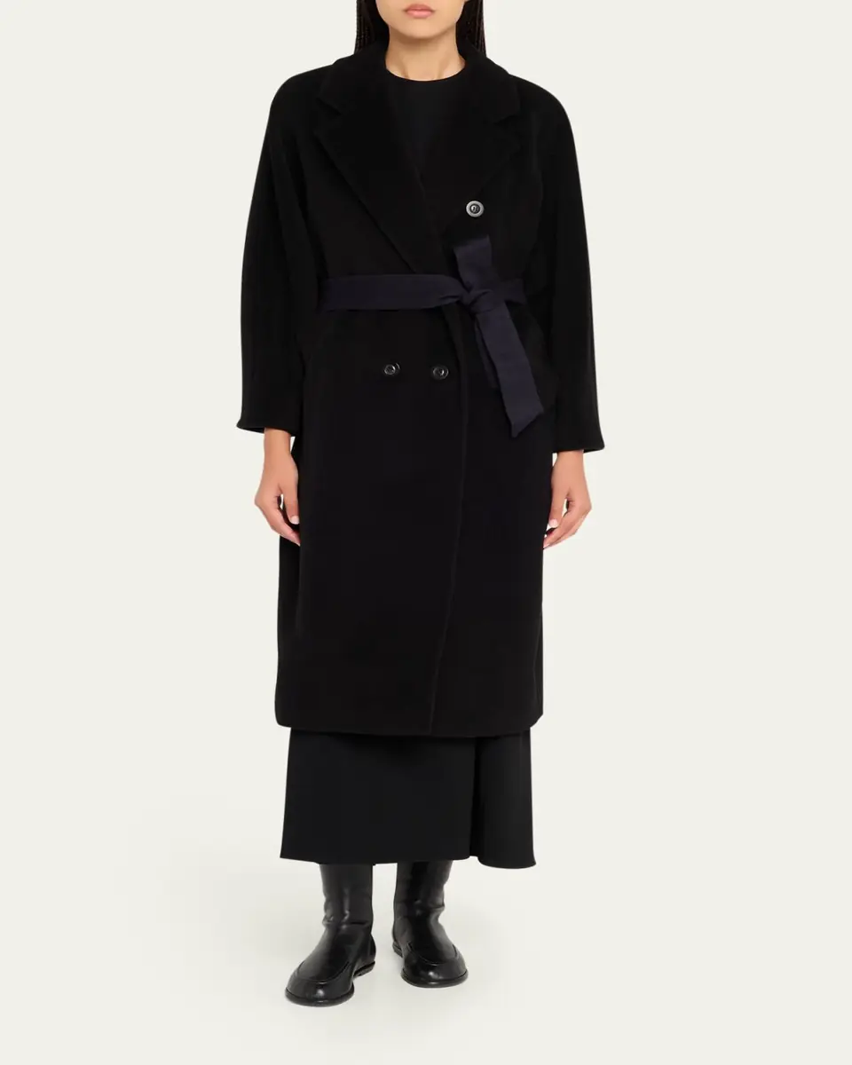Max Mara Wool-Cashmere Belted Madame Coat | Thumbnail 2 Max Mara Wool-Cashmere Belted Madame Coat | Thumbnail 2