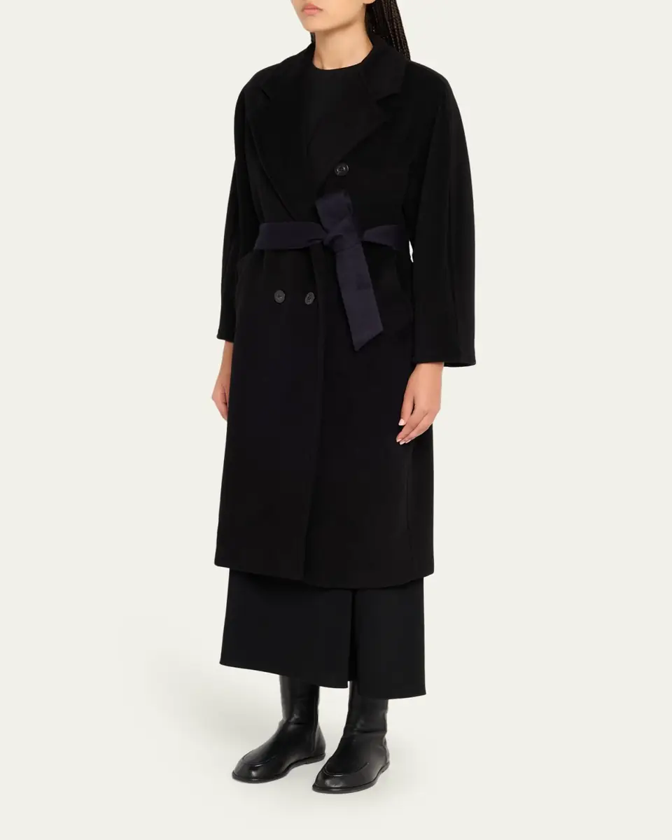 Max Mara Wool-Cashmere Belted Madame Coat | Thumbnail 4 Max Mara Wool-Cashmere Belted Madame Coat | Thumbnail 4