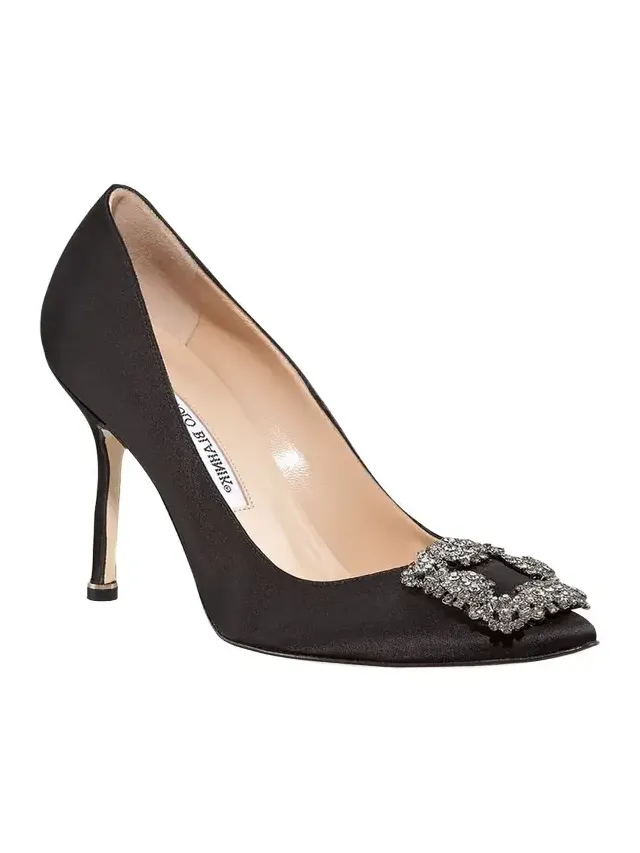 Hangisi 105mm Satin High-Heel Pumps Hangisi 105mm Satin High-Heel Pumps