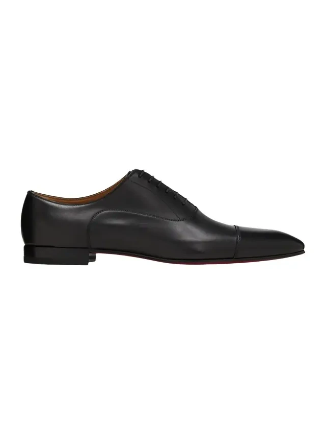 Christian Louboutin Greggo Men's Lace-Up Leather Dress Shoes