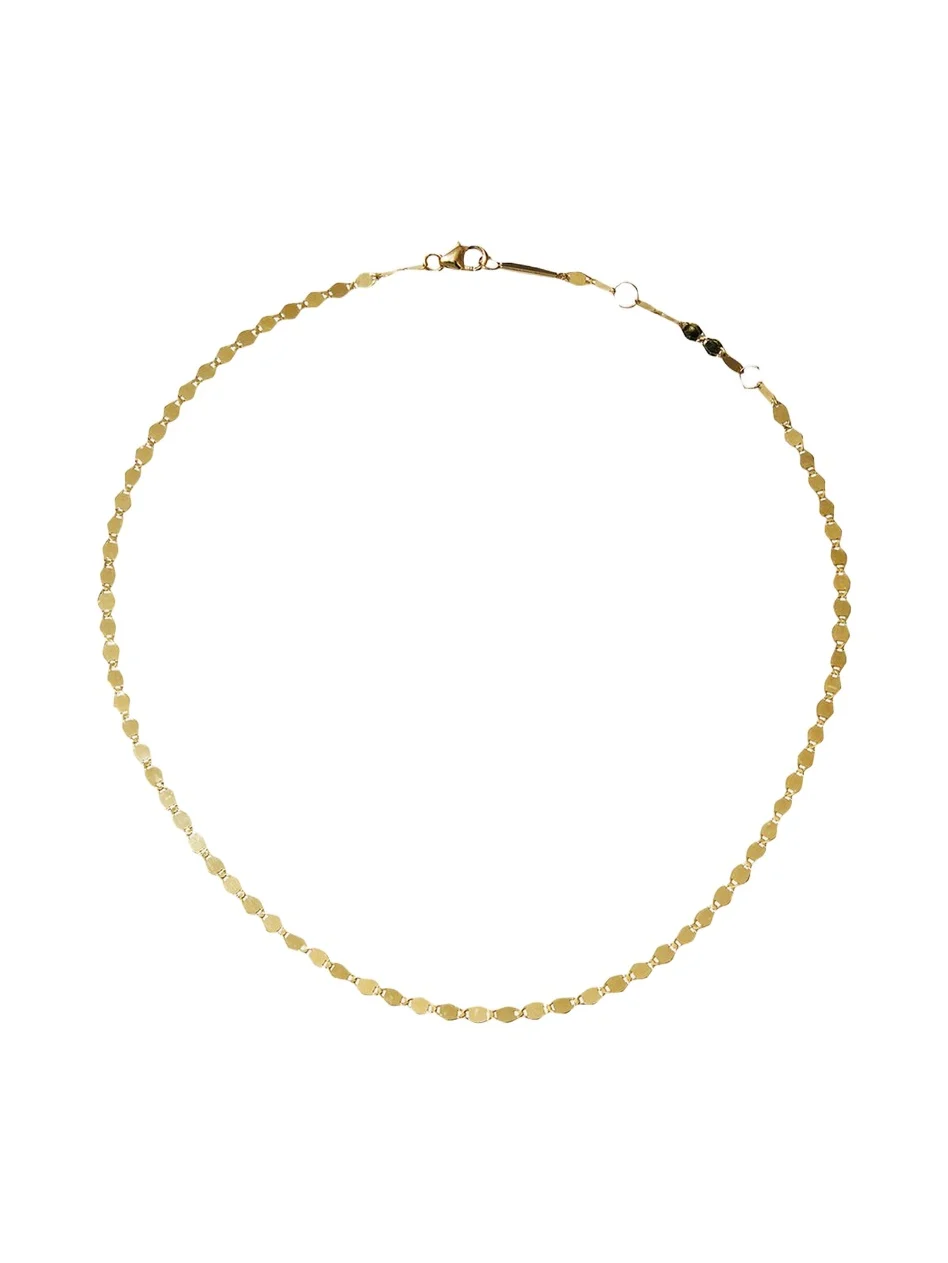14K Gold Bond Nude Chain Choker Necklace