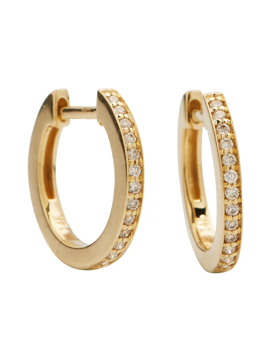 Sydney Evan 14k Diamond Small Huggie Hoop Earrings