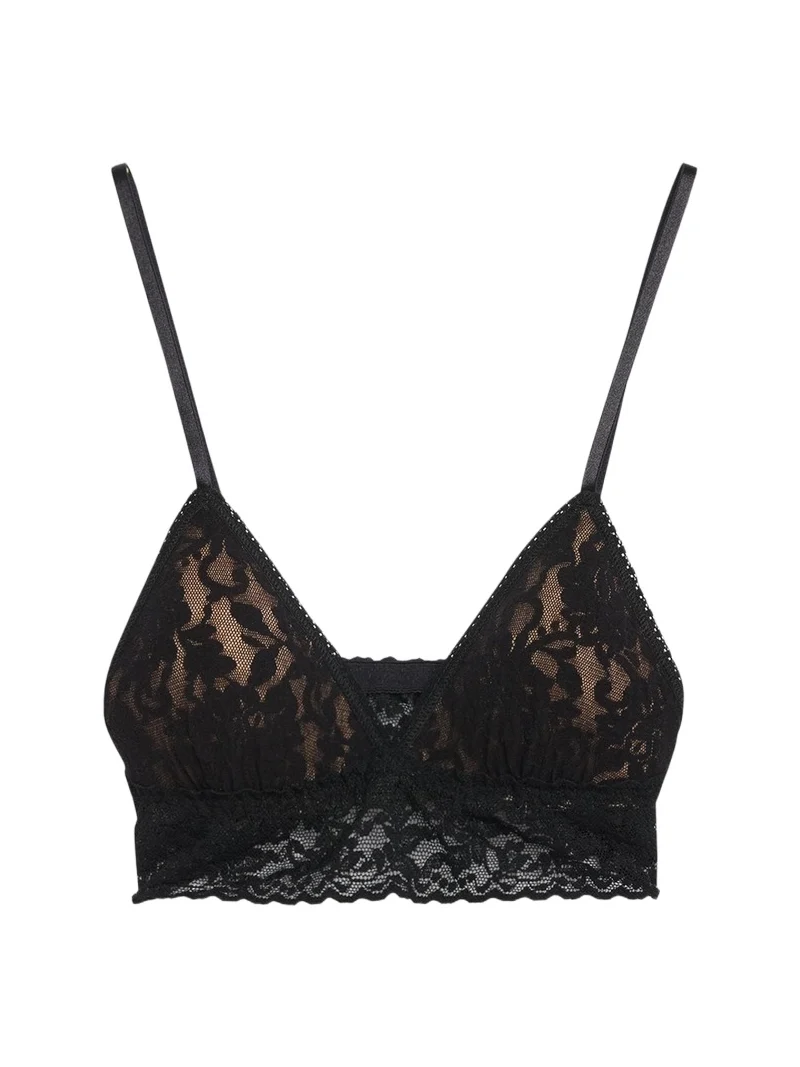 Signature Lace Padded Triangle Bralette Signature Lace Padded Triangle Bralette
