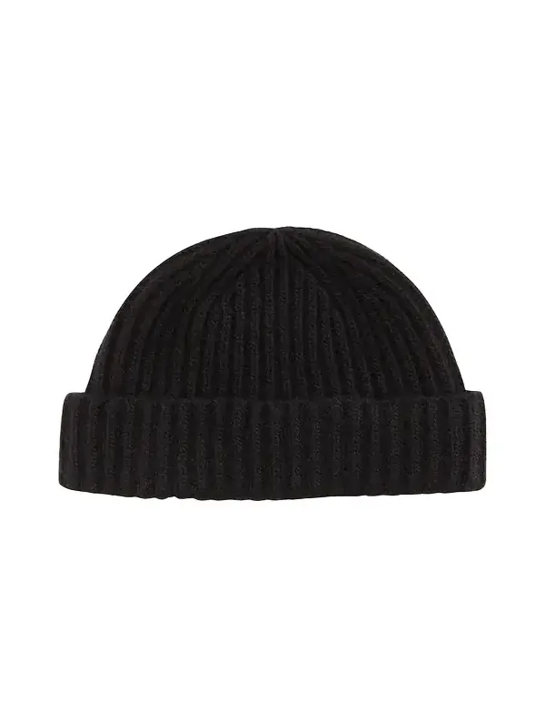 Men's Rib-Knit Cashmere Beanie Hat
