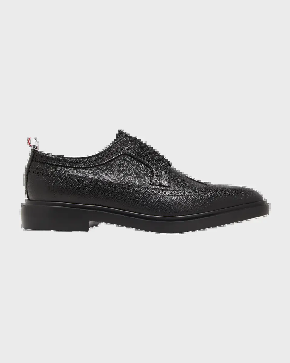 Thom Browne Men's Classic Long Wing Brogue Shoes | Thumbnail 2