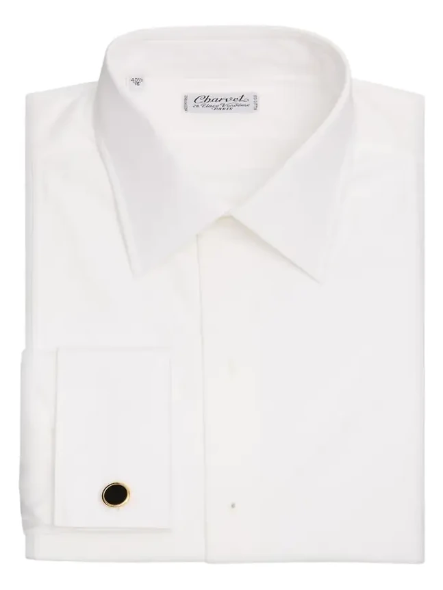 Charvet Men's Pique-Bib French Cuff Dress Shirt