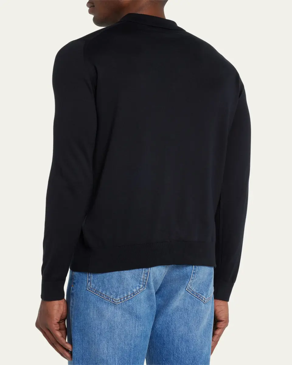John Smedley Men's Bradwell Standard-Fit Polo Shirt | Thumbnail 3