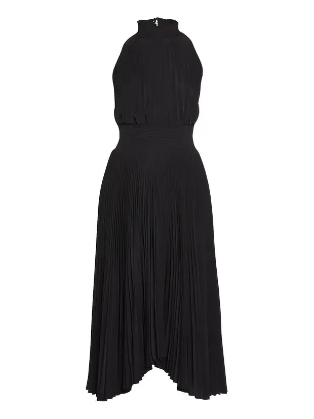 Renzo Pleated Halter Dress Renzo Pleated Halter Dress