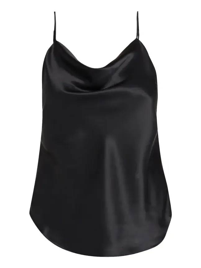 Marta Cowl-Neck Silk Camisole