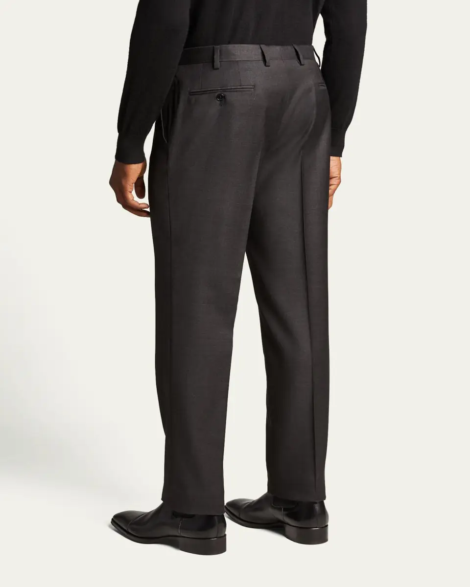 Brioni Men's Tigullio Wool Trousers | Thumbnail 3 Brioni Men's Tigullio Wool Trousers | Thumbnail 3