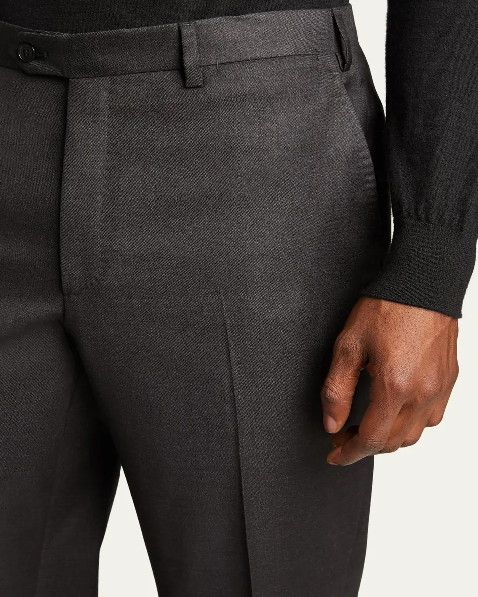 Brioni Men's Tigullio Wool Trousers | Thumbnail 5 Brioni Men's Tigullio Wool Trousers | Thumbnail 5
