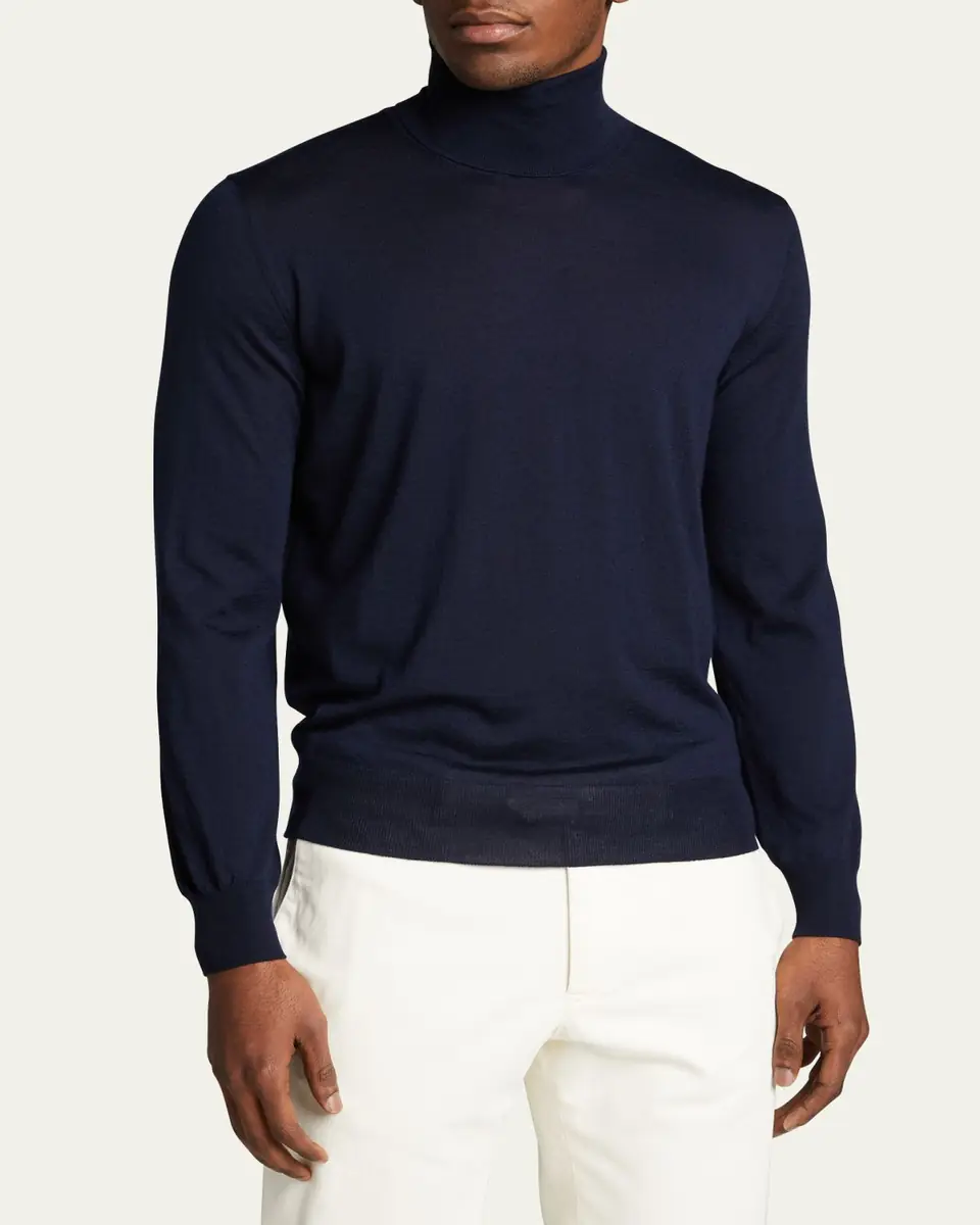Bergdorf Goodman Men's Cashmere Turtleneck Sweater | Thumbnail 4 Bergdorf Goodman Men's Cashmere Turtleneck Sweater | Thumbnail 4