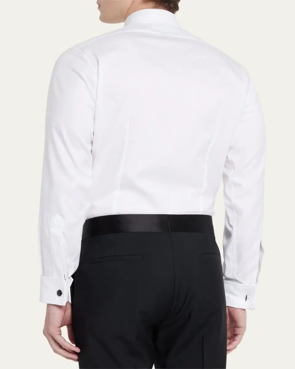 Charvet Men's Slim Fit Covered Placket Dress Shirt | Thumbnail 3 Charvet Men's Slim Fit Covered Placket Dress Shirt | Thumbnail 3