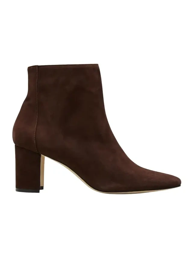 Rosie Suede Zip Ankle Booties