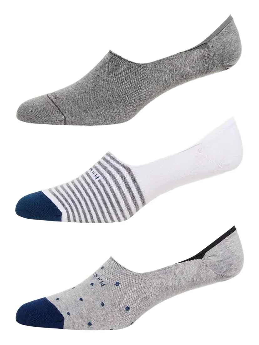 Men's 3-Pack Invisible Socks