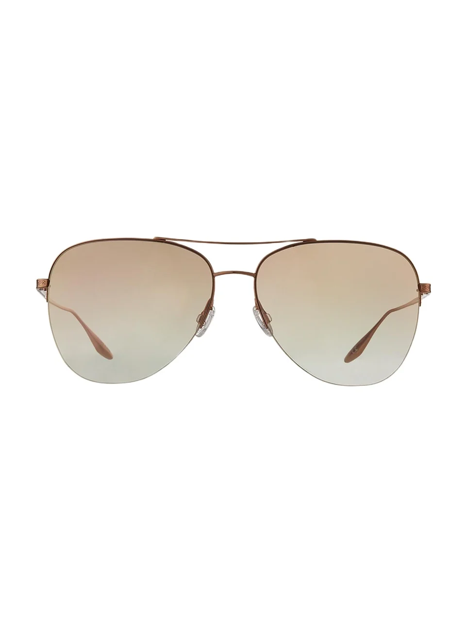BARTON PERREIRA Chevalier Semi-Rimless Metal Aviator Sunglasses