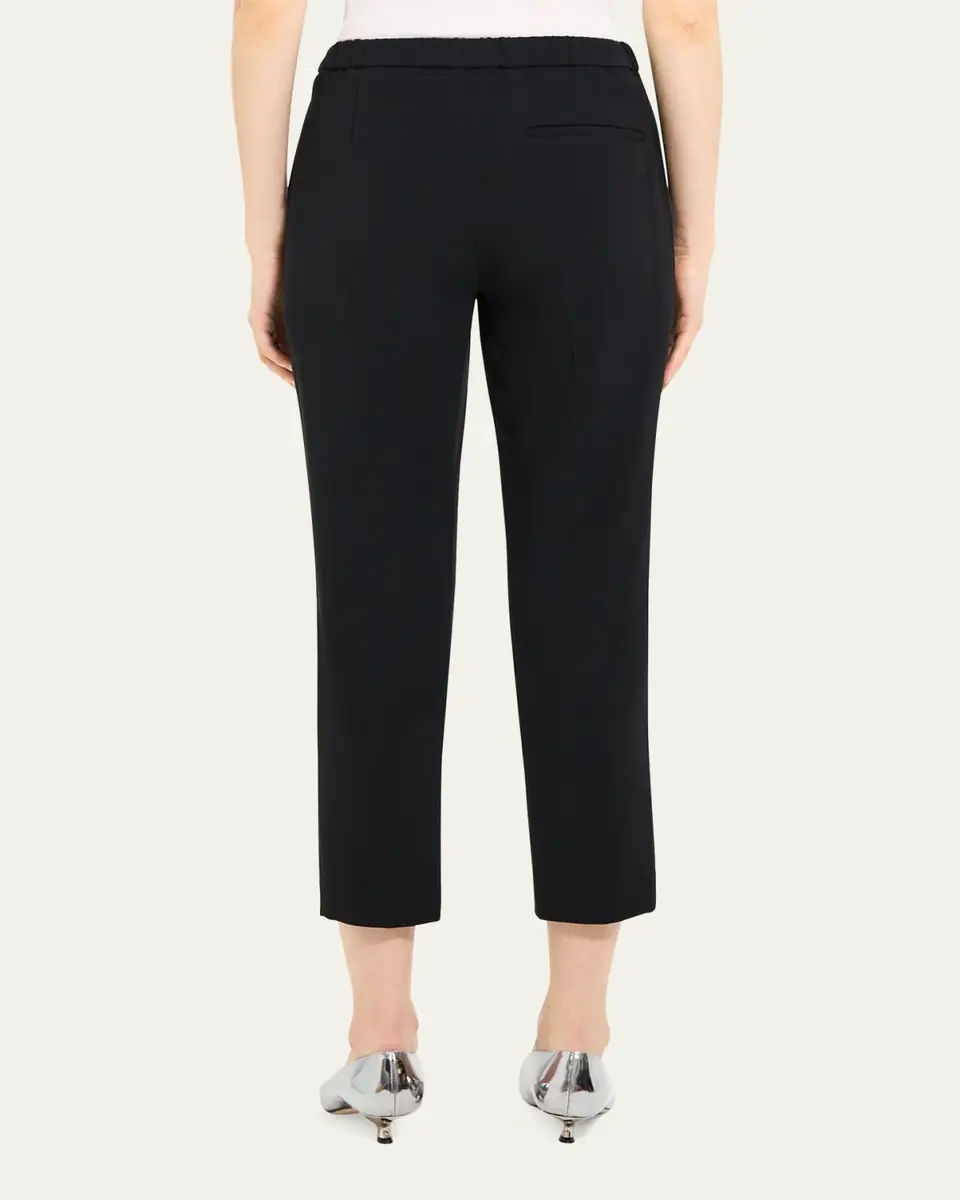 Theory Treeca Cropped Pull-On Pants | Thumbnail 3 Theory Treeca Cropped Pull-On Pants | Thumbnail 3