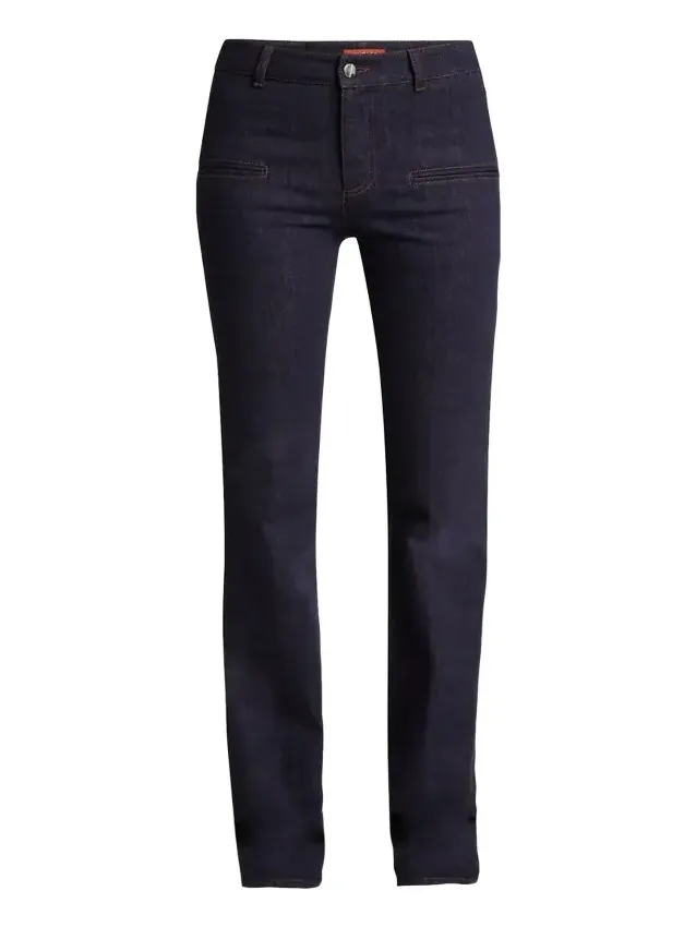 Flared Denim Pants