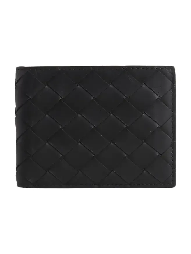 Men's Intrecciato Leather Bifold Wallet Men's Intrecciato Leather Bifold Wallet