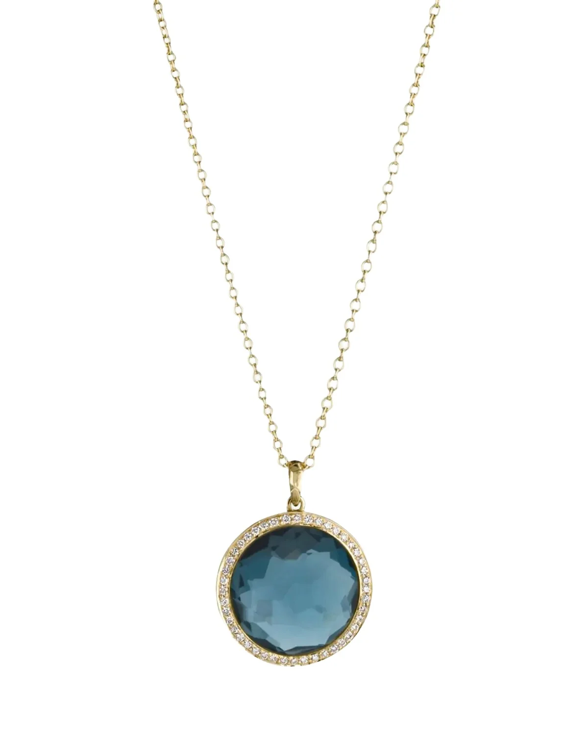 18K Lollipop Mini Pendant Necklace 18K Lollipop Mini Pendant Necklace