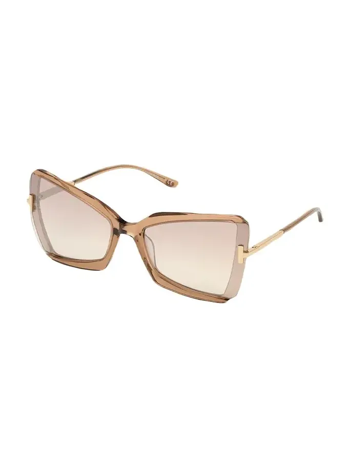 Gia Semi-Rimless Butterfly Sunglasses