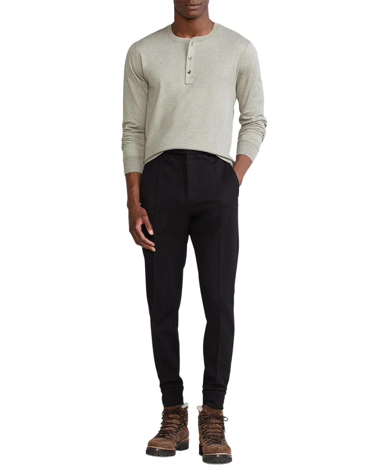 Ralph Lauren Purple Label Men's Long-Sleeve Henley Shirt