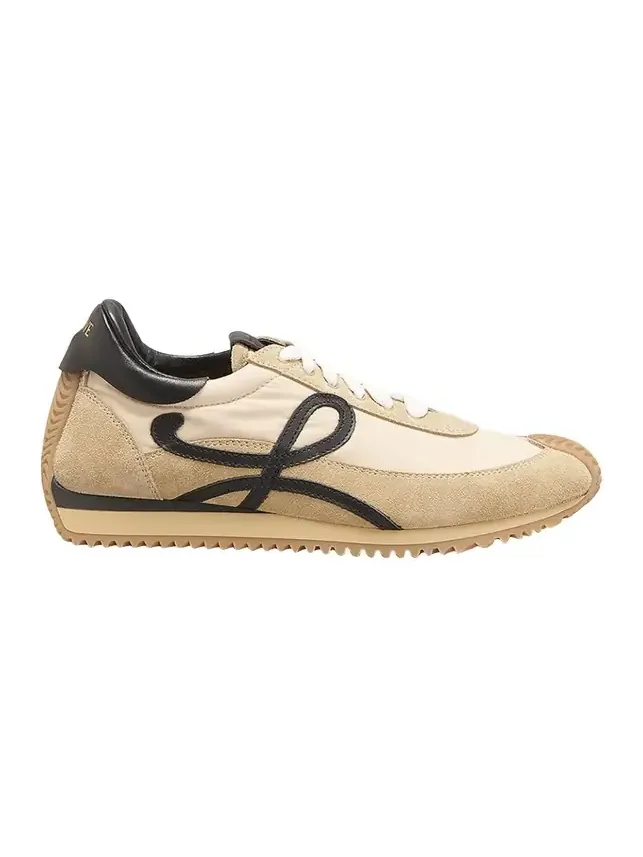 Flow Runner Suede and Leather Sneakers