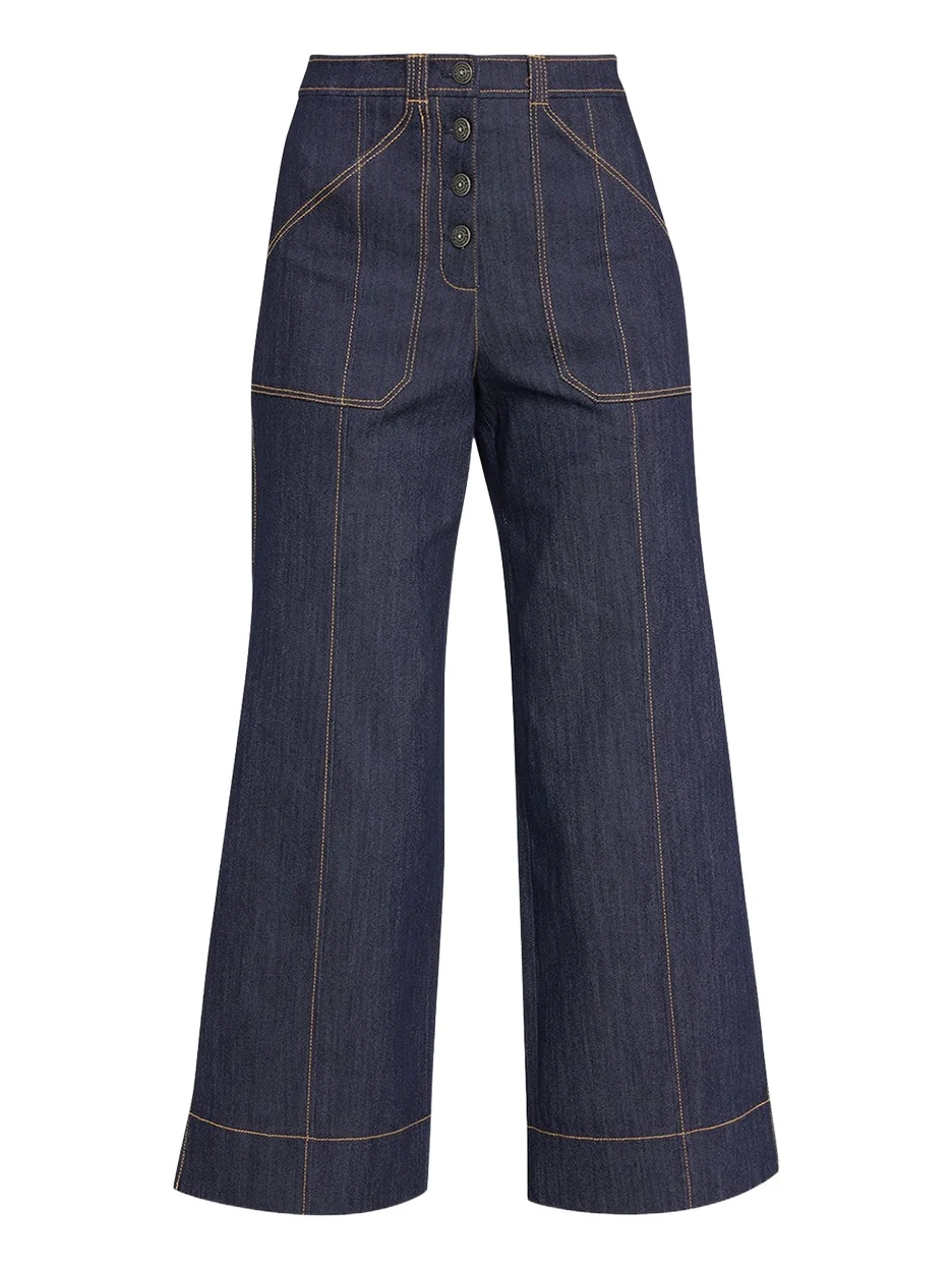 Benji Wide-Leg Denim Pants Benji Wide-Leg Denim Pants
