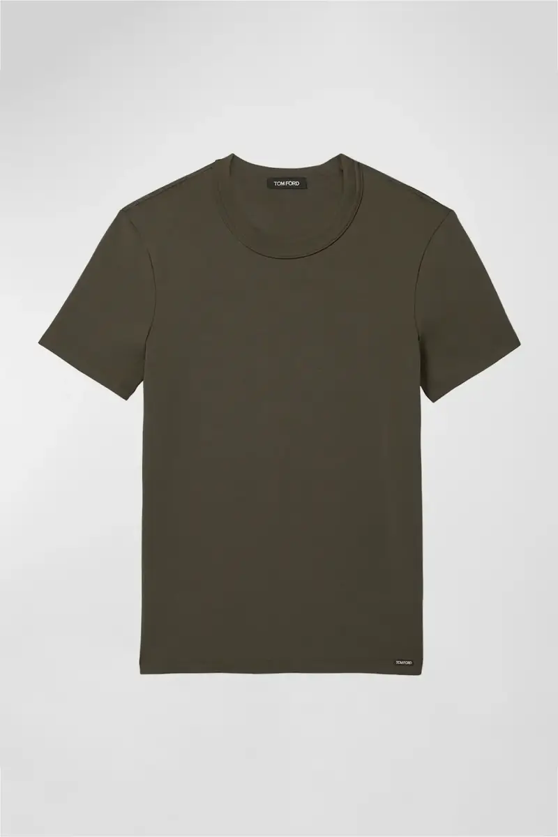 Tom Ford Men's Solid Stretch Jersey T-Shirt | Thumbnail 3 Tom Ford Men's Solid Stretch Jersey T-Shirt | Thumbnail 3