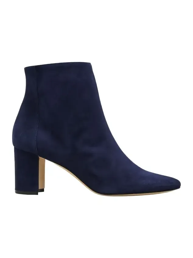 Rosie Suede Zip Ankle Booties