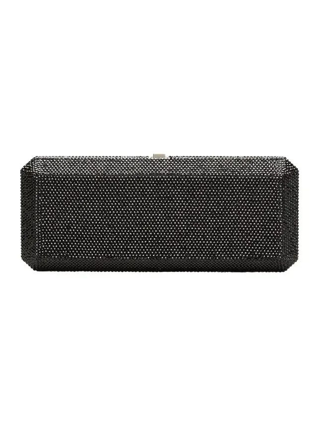 Slim Rectangle Crystal Clutch Bag