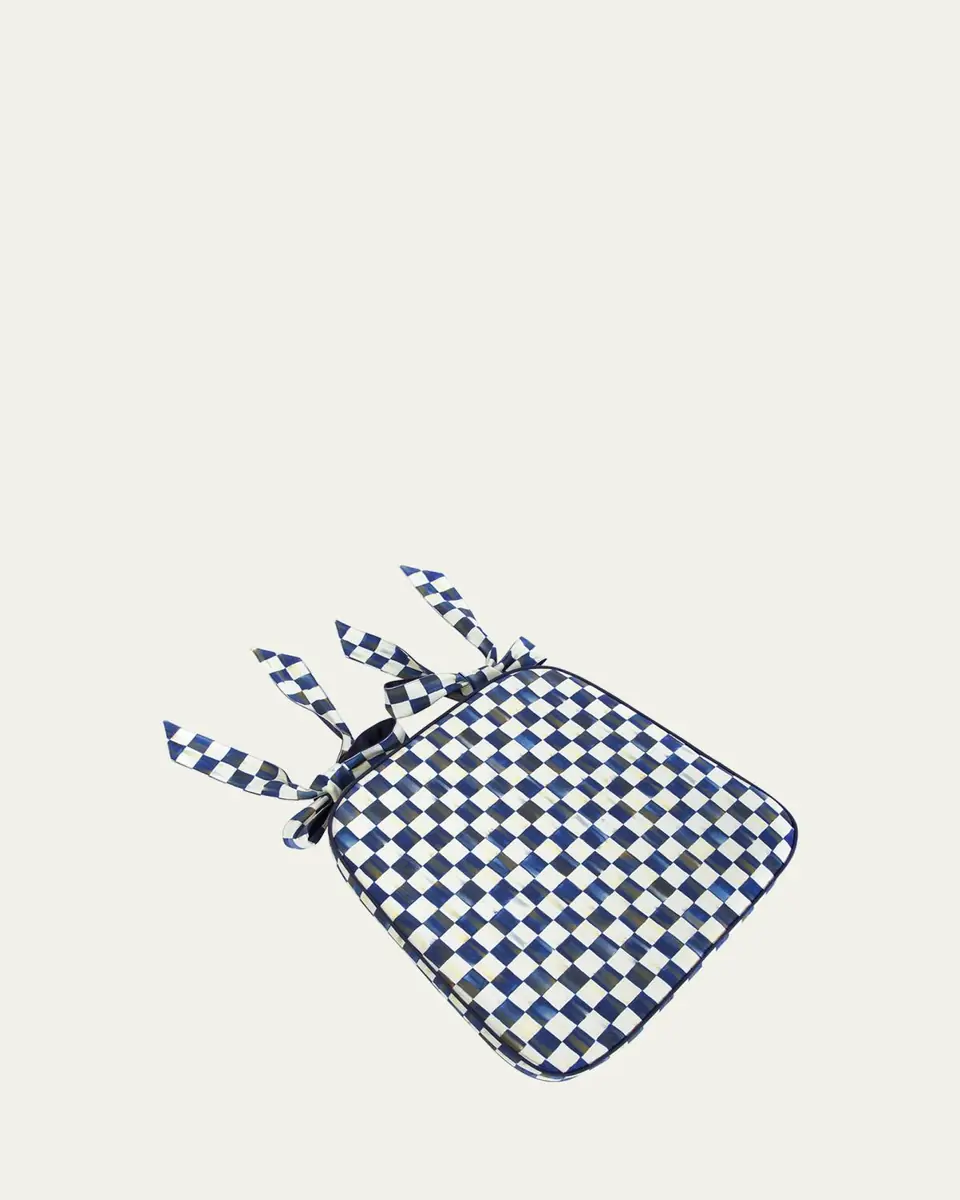 MacKenzie-Childs Royal Check Chair Cushion | Thumbnail 2 MacKenzie-Childs Royal Check Chair Cushion | Thumbnail 2