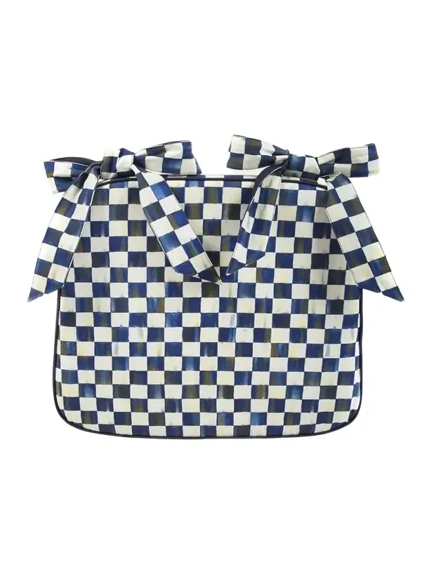 MacKenzie-Childs Royal Check Chair Cushion