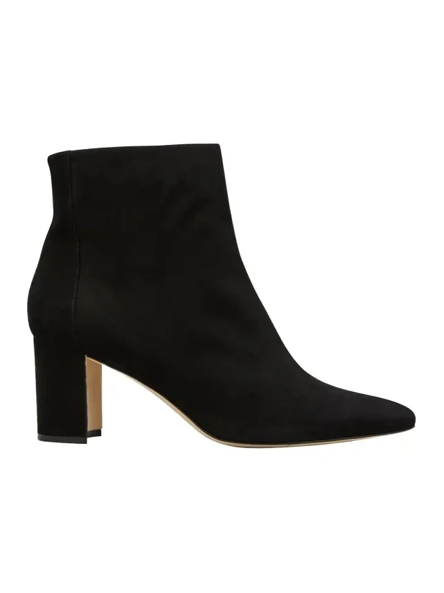 Rosie Suede Zip Ankle Booties