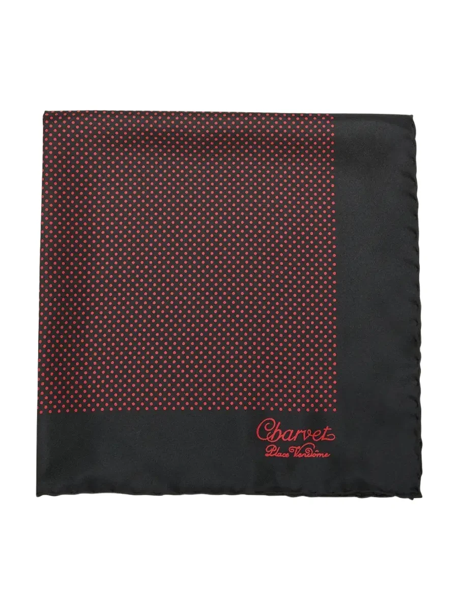 Men's Silk Dot-Print Pocket Square Men's Silk Dot-Print Pocket Square