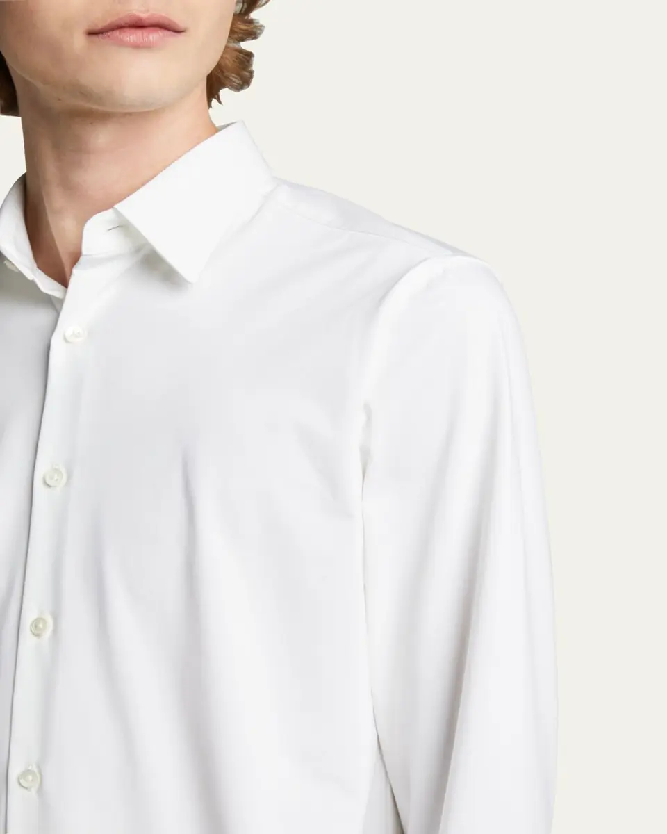 Theory Men's Sylvain Shirt in Structure Knit | Thumbnail 5 Theory Men's Sylvain Shirt in Structure Knit | Thumbnail 5