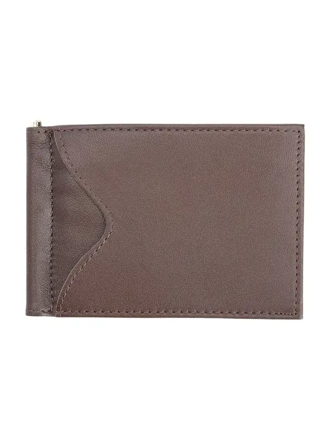 Personalized RFID-Blocking Leather Money Clip