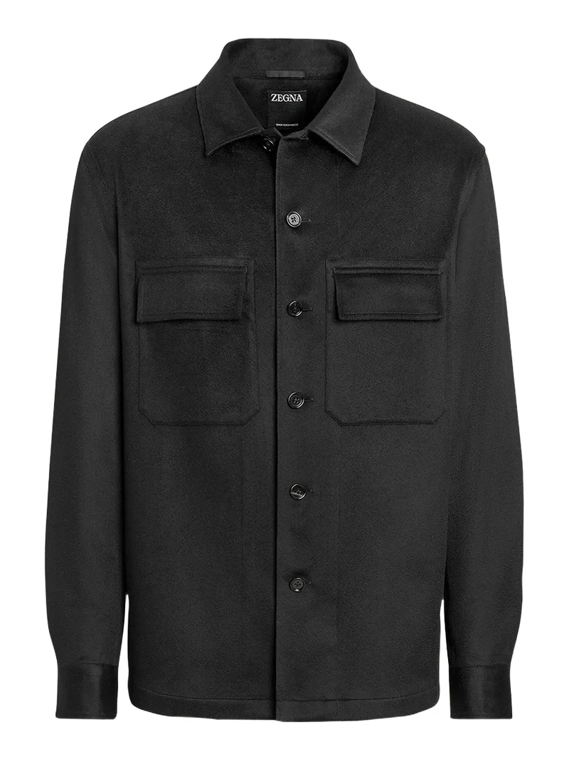 Zegna Men's Cashmere Overshirt