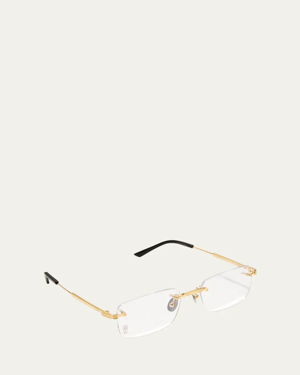 Cartier Men's Rectangle Titanium Optical Glasses | Thumbnail 2 Cartier Men's Rectangle Titanium Optical Glasses | Thumbnail 2