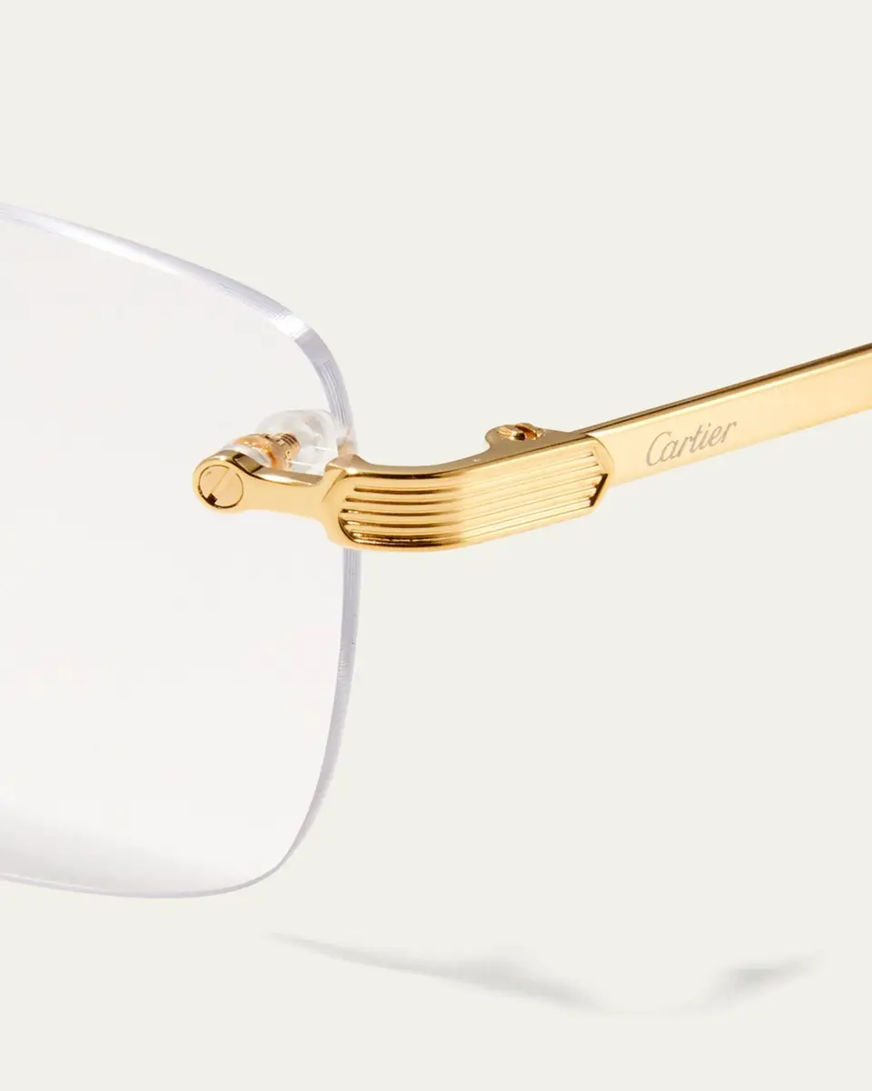 Cartier Men's Rectangle Titanium Optical Glasses | Thumbnail 4 Cartier Men's Rectangle Titanium Optical Glasses | Thumbnail 4