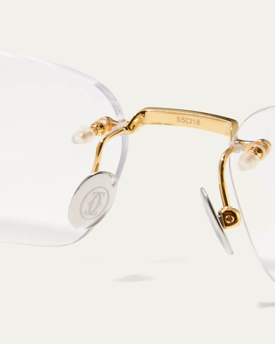 Cartier Men's Rectangle Titanium Optical Glasses | Thumbnail 5 Cartier Men's Rectangle Titanium Optical Glasses | Thumbnail 5