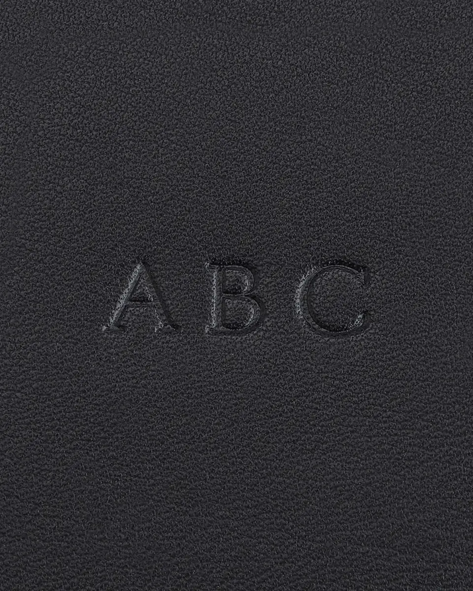 Royce New York Monogrammed Leather Bound Executive Notebook, Personalized | Thumbnail 4