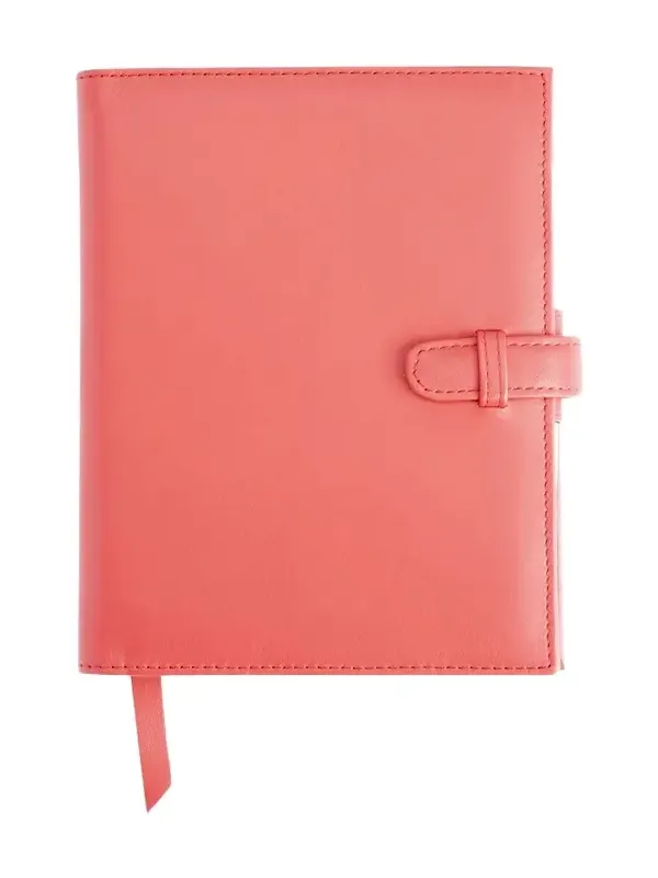 Royce New York Monogrammed Executive Weekly Leather Calendar Planner, Personalized