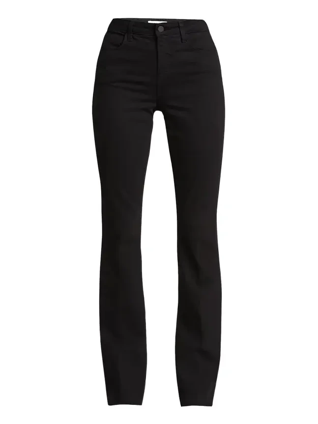 Ruth High-Rise Straight Jeans w/ Raw Hem Ruth High-Rise Straight Jeans w/ Raw Hem
