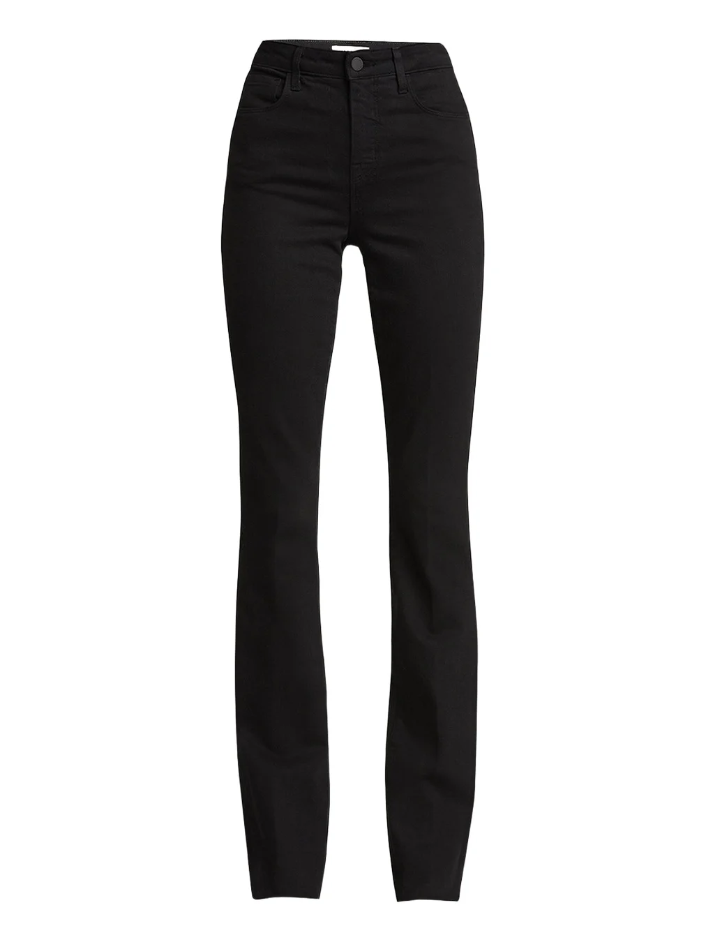 Ruth High-Rise Straight Jeans w/ Raw Hem Ruth High-Rise Straight Jeans w/ Raw Hem
