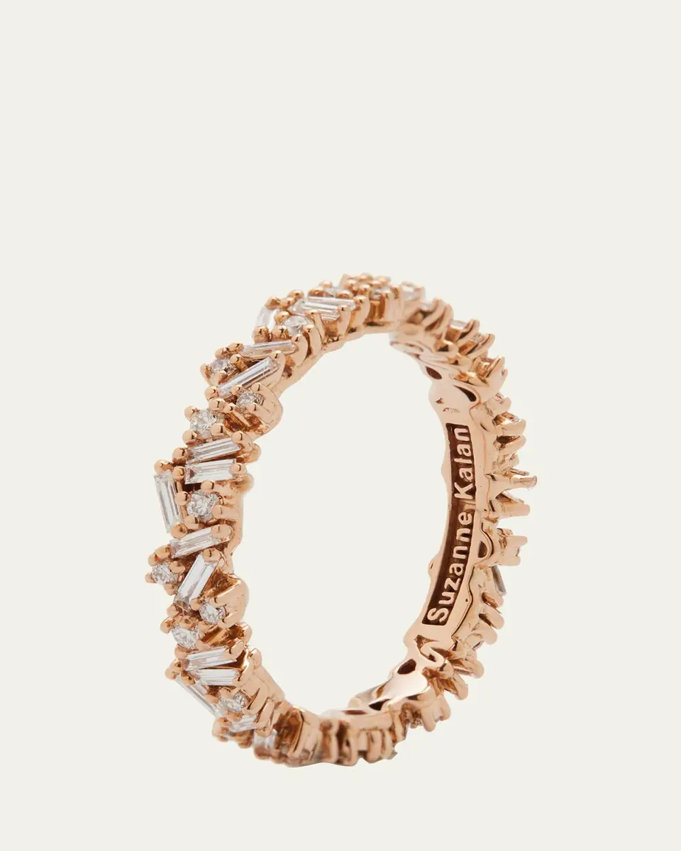 Suzanne Kalan 18K Rose Gold Diamond Fireworks Eternity Band Ring | Thumbnail 3 Suzanne Kalan 18K Rose Gold Diamond Fireworks Eternity Band Ring | Thumbnail 3