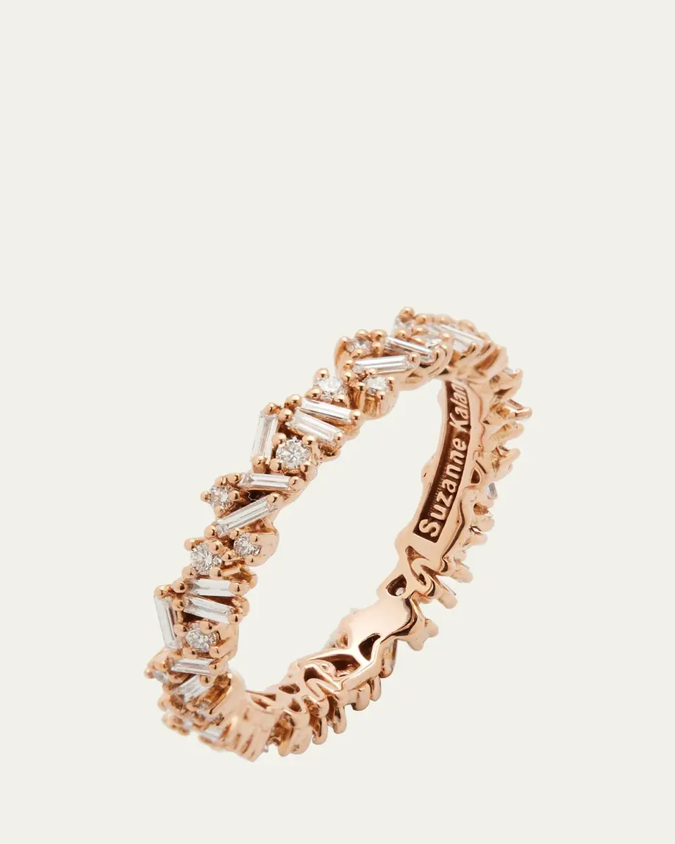 Suzanne Kalan 18K Rose Gold Diamond Fireworks Eternity Band Ring | Thumbnail 4 Suzanne Kalan 18K Rose Gold Diamond Fireworks Eternity Band Ring | Thumbnail 4