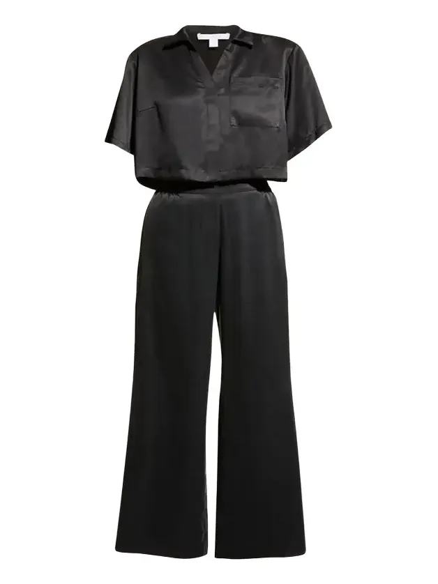Lunya Washable Silk High-Rise Pant Set