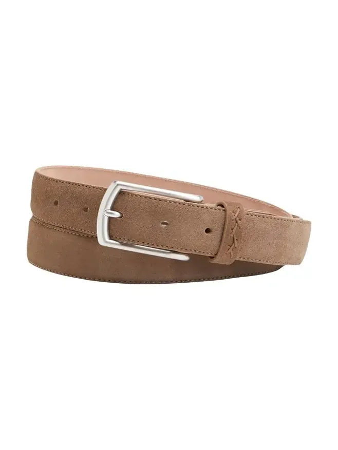 Men's Triple Stitch Leather Belt